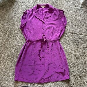 Coldwater Creek Women’s Silk Button-Up Dress